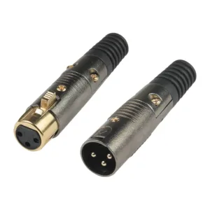 XLR 3-Pin Female Audio Connector JYA5053G/JYA5054G