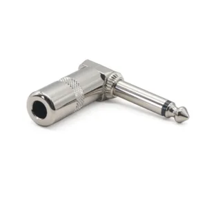 6.3mm 1/4” angled mono jack audio connector JYA5313