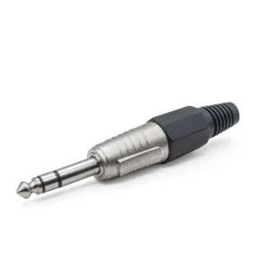 6.3mm 1/4” straight stereo jack audio connector JYA5272